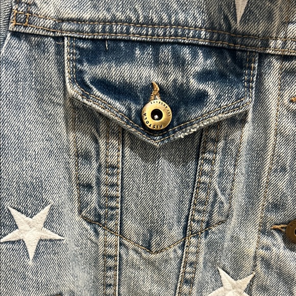 Pistola Blue Jean Jacket with White Star Accents - Picture 9 of 13